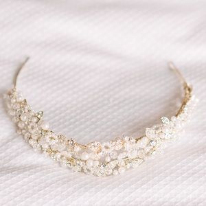 Beautiful pearl wedding headpiece
